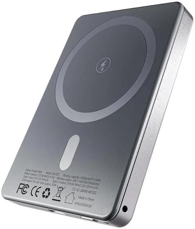 Main image of ARKEEP Magnetic Portable Charger, Wireless Portable Charger with 20W PD Fast Charging, Type-C Input/Output Magnetic Power Bank Compatible with iPhone 16/15/14, 5000mAh Ultra Slim Magnetic Battery Pack