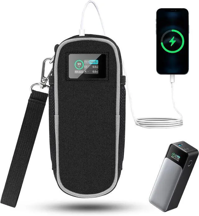 Main image of Carrying Case for Anker 737 Power Bank (PowerCore 24K), Portable Travel Storage Bag for Anker 737 24,000mAh Power Bank with Extra Mesh Pocketpower bank Protective Case, Oxford Fabric(Case Only)