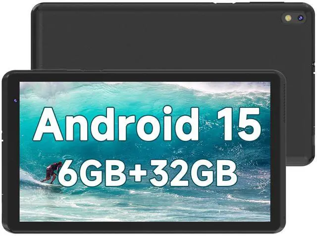 Main image of BYANDBY Tablet 7 inch Android 15.0 Tablet, 6GB+32GB ROM 1TB Expand, Quad-Core, WiFi, GMS, Dual Camera, Educational, Games Black