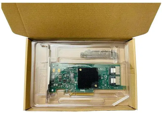 Alt view image 5 of 5 - SAS HBA Card PCIe SATA Expansion Card Compatible with LSI 9207-8i IT Mode, SAS Expander Support, 8-Port 6Gbps, PCIe 3.0 x8, with 2× SFF-8087 to 4× SATA Cables, for NAS ZFS TrueNAS unRAID Proxmox