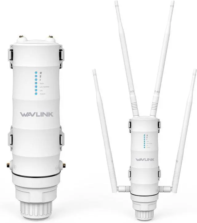 Main image of WAVLINK AC1200 Outdoor WiFi Long Range Extender, Dual Band Weatherproof Outdoor Access Point with POE, High Power WiFi Extender Signal Booster, Support Wi-Fi AP/Repeater/Router Mode