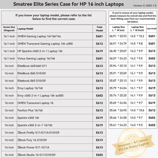 Alt view image 3 of 5 - Smatree 16 inch Laptop Sleeve for HP ZBook Firefly/Fury G10/G9 Mobile Workstation, for ZBook Firefly/Power G11/G11A, HP Laptop Case with Accessory Pocket, Patented Super Corner Design (E613)