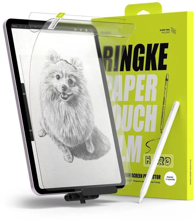 Main image of Ringke Paper Touch [Hard] Film Compatible with iPad Air 11 Inch Screen Protector (M3 2025 & M2 2024) Similar to Paper Texture Easy Installation Paperfeel Protector for Writing & Drawing - 2 Pack