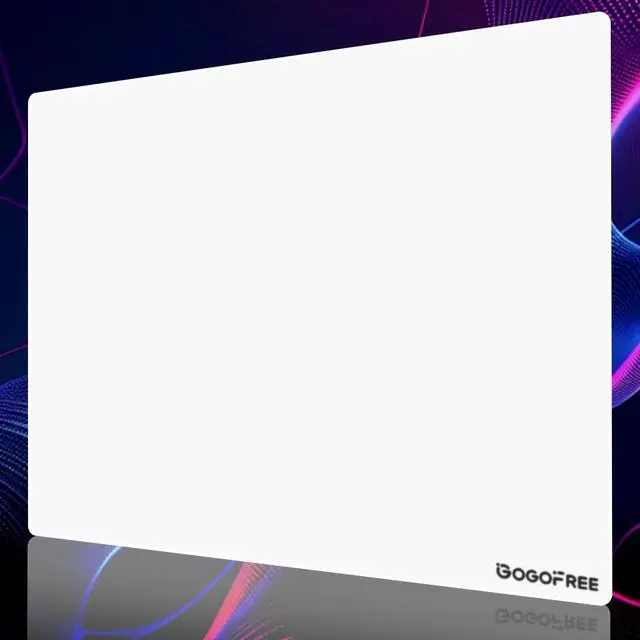 Main image of Mousepad with Hard Surface for Gaming, Ultra Smooth Mouse Mat, Water-Resistant Mouse Pad Precision Speed Control for Esport Games/Office (Small White 15.7×11.8)