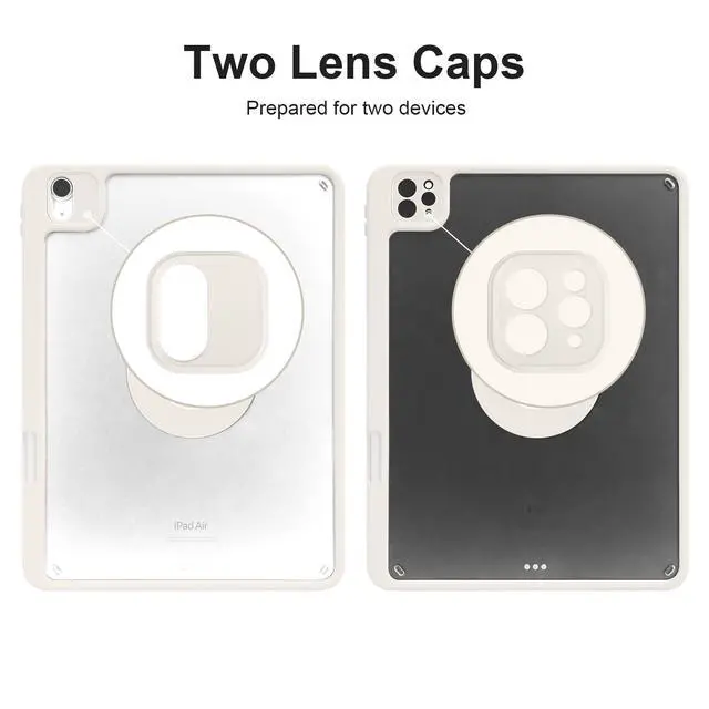 Alt view image 5 of 5 - Dwopar Case for iPad Air 11 M3/M2 2025/2024, iPad Air 11/10.9 Inch 7th/6th/5th/4th Gen, iPad Pro 11 Inch 4th/3rd/2nd 2022/2021/2020 with Pencil Holder, Vertical Stand, Detachable Magnetic, Lilac+White