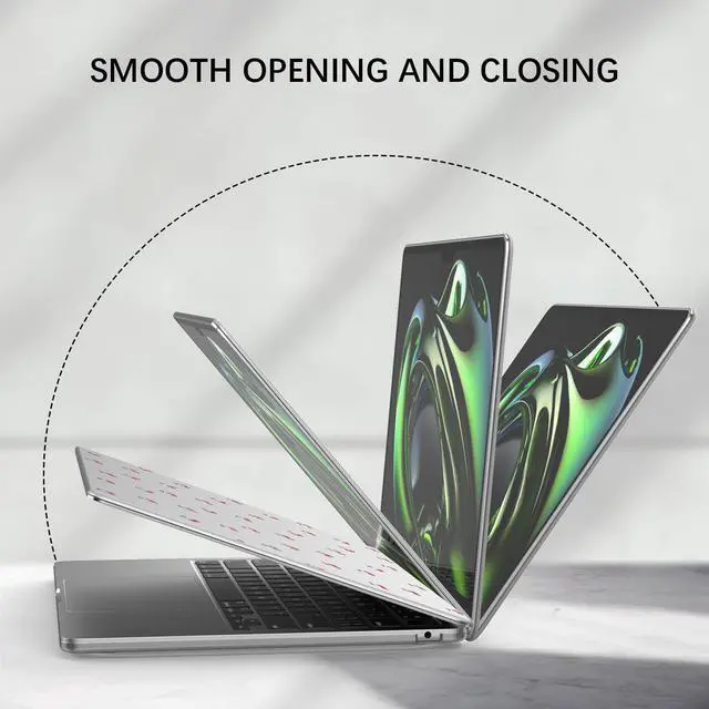 Alt view image 5 of 5 - AdorableWhimsy Cute Cherry Case Compatible with MacBook Air 13 Inch (A1932/A2179/A2337) Matte Clear Hard Shell Cover & Laptop Sleeve Girly Laptop Cover for MacBook Air 13.3"