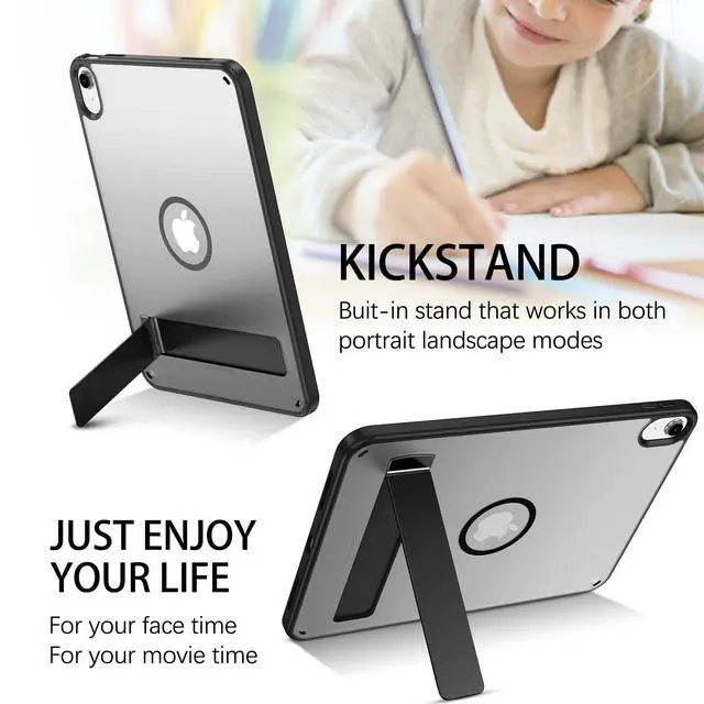 Alt view image 5 of 5 - BENTOBEN Magnetic for iPad A16 Case with Invisible Stand (11th Generation 11 Inch 2025), iPad 10th Generation Case 10.9 inch 2022, Matte Slim Thin Protective Tablet Cover for iPad 11th/10th Gen, Black