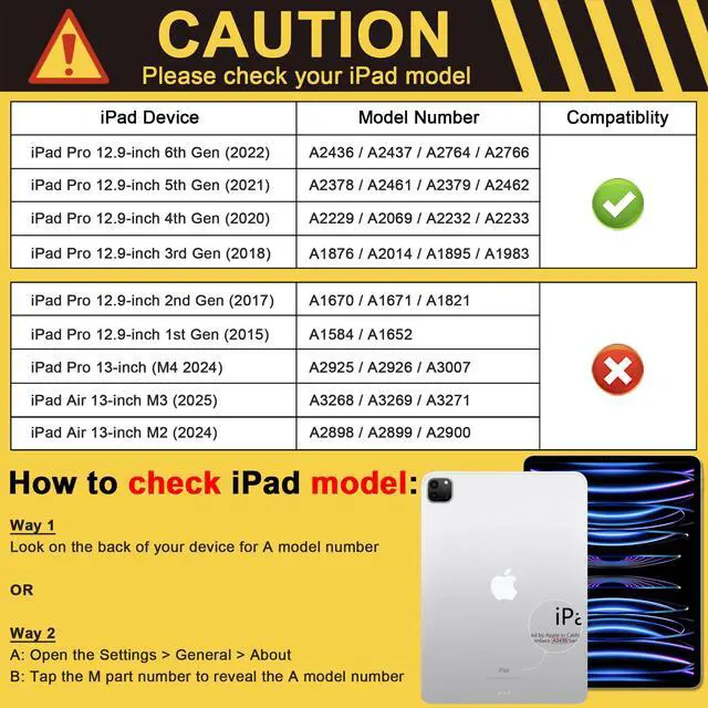 Alt view image 2 of 5 - MEEgoodo for iPad Pro 12.9 Case M2 6th/5th/4th/3rd Generation 2022 2021 2020 2018 with Pencil Holder, Tablet Cover with Soft TPU Back Shell, Tree Rings