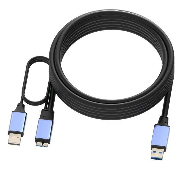 Alt view image 5 of 5 - OkyLink 5M/15FT USB 3.0/3.2Gen1 to Micro-B Active Cable - 5Gbps A Male to Micro-B Male Data Transfer Cord, Black Industrial Grade