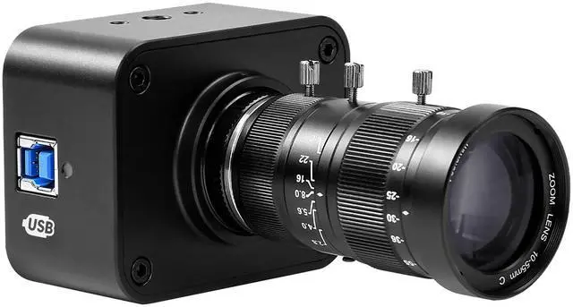 Main image of MOKOSE USB Camera 4K, USB3.0 Manual Focus Webcam with C-Mount 10-55mm Telephoto Zoom Lens, IMX678 1/1.8" 8MP Sensor Support YUY2,Web Camera for Desktop Computer Laptop