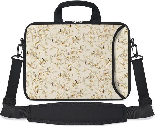 Main image of RICHEN 17 inch Laptop Shoulder Bag Carrying Case with Handle Fits 15.6/16/17/17.3/17.4 inch Laptop Notebook (Branches Birds, 16-17.3 inch)