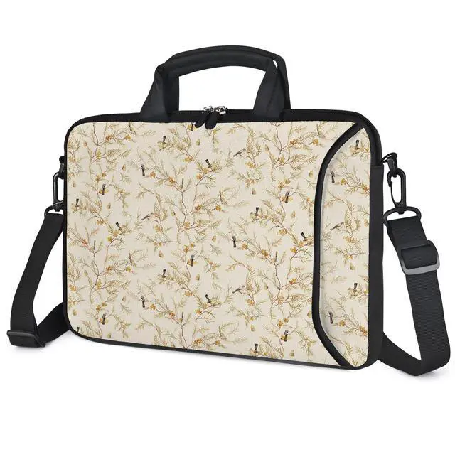 Alt view image 2 of 5 - RICHEN 17 inch Laptop Shoulder Bag Carrying Case with Handle Fits 15.6/16/17/17.3/17.4 inch Laptop Notebook (Branches Birds, 16-17.3 inch)
