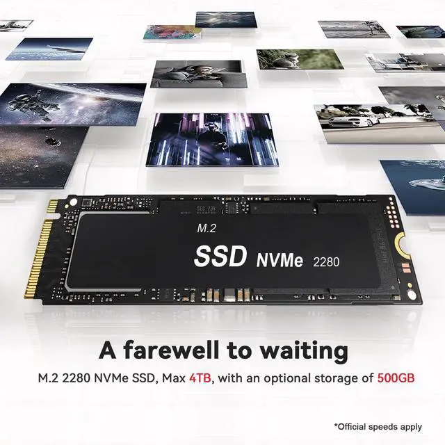 Alt view image 5 of 5 - Beelink SER5 Pro Mini PC, AMD Ryzen 5 5500U(7nm, 6C/12T) up to 4.0GHz, Mini Computer 16GB DDR4 RAM 500GB NVME SSD, Micro PC 4K@60Hz Triple Display, Mini Gaming Computer WiFi6/BT5.2/HTPC