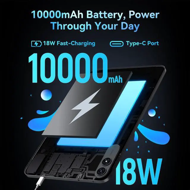 Alt view image 4 of 5 - VekfulPC 13.4 inch Best Android 15 Tablets 2025 with Keyboard and Pen,13+ inch Large Screen 2-in-1 Tablet PC with Case, Stylus, Mouse | Gemini AI Gaming Tablet, 24GB+256GB, 120Hz, Octa-Core, 10000mAh