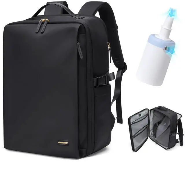 Main image of Vacuum Travel Backpack with Air Pump, 38L Expandable Air Compression System Water Resistant Luggage for Women & Men, Fits 17.3 Inch Notebook, Multi-Compartment Design for Travel - Vacuum Pump Included