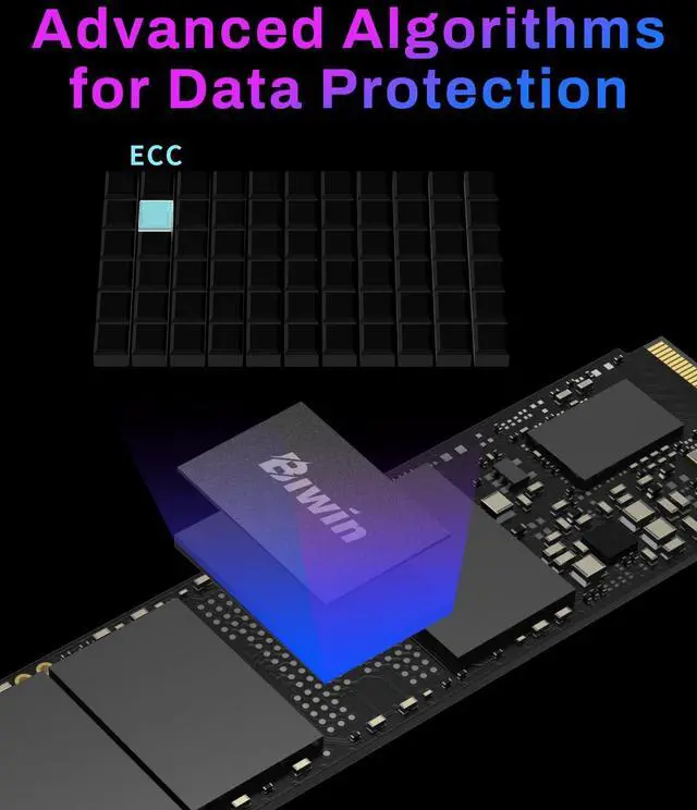 Alt view image 5 of 5 - BIWIN Black Opal NV7400 1TB SSD Gen4x4, Read Speed up to 7450MB/s, NVMe M.2 2280 PCIe 4.0 Internal PC Solid State Drive for Laptop/Desktop/PS5