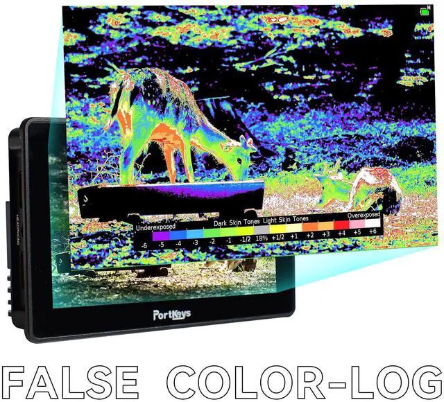 Alt view image 4 of 5 - Portkeys BM5 IV Camera Control Field Monitor 5.5" 2000nit Dual Screen Touch Focus Camcorder Monitor Wired Control for Sony Canon RED ARRI ZCAM Nikon BMPCC, Aluminum Housing Manual Log Mode