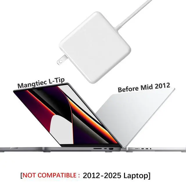 Alt view image 2 of 5 - Mac Book Pro Charger - 85W Mag 1 Power Adapter,Compatible with Mac Book Pro (Before Mid 2012 Models)