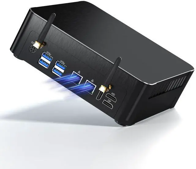 Main image of Kinupute Mini PC i9, Small Desktop Computer Core i9-9880H, Upto 4.8GHz, Windows 11 Pro, 64G RAM, 2T NVME SSD, Triple Display 4K@60Hz, HDMI/DP, Dual 2.5G LAN, USB-C, WiFi 6E, BT 5.3, VESA, 4G Module