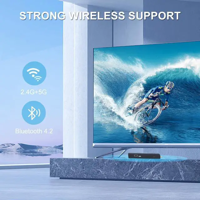 Alt view image 5 of 5 - Mini PC Stick 8GB RAM 128GB SSD with Celeron J4125 & Windows 11 Pro, Intel Compute Stick Support HDMI 4K 60Hz, Dual Band WiFi 2.4G/5G, BT 4.2, Auto-On After Power Failure (128, GB, GB, 8)