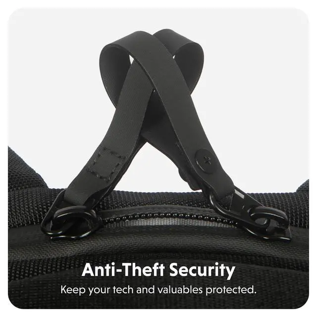 Alt view image 4 of 5 - HyperPack 22L Slim Laptop Backpack  1200D PET Abrasion & Water Resistant Backpack  Anti Theft Backpack w/Charging System, Tracker Pocket, Triple Padded Back (Fits up to 16 Laptop)