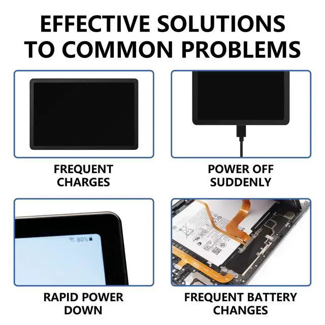 Alt view image 4 of 5 - LeeCrynoid WT-S-W11 Replacement Battery for Samsung Galaxy Tab A9+ Plus 11" SM-X210/X215/X216/X218U | 3.85V 7540mAh 29Wh 0-Cycle Lithium Battery with Repair Kit