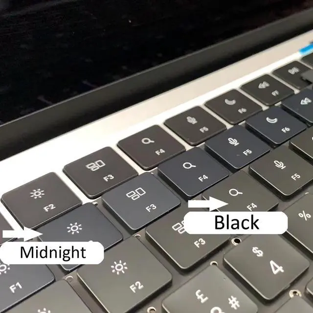 Alt view image 3 of 5 - iPartsleader Arrow Keycap Hinges Scissors Right Left UP Down for MacBook M2/M3/M4 Model Air 13.6" A2681 A3113 A3240 Air 15.3" A2941 A3114 A3241 Key Cap Replacement (Midnight)