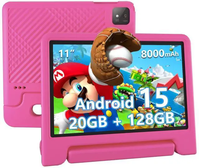 Main image of ITDULCET Kids Tablet, 11 inch Android 15 Tablet for Kids, 20GB RAM 128GB ROM Octa-Core 8000mAh Battery Childs Tablets with Shockproof Case, Bluetooth, WiFi, Parental Control, Dual Camera, GPS