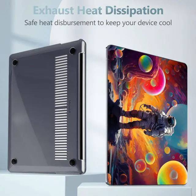 Alt view image 3 of 5 - May Chen Case ONLY Compatible for 2024+ 13.8" Microsoft Surface Laptop 7 Windows PC with ARM CPU and AI-Powered Copilot+, Plastic Hard Shell Case with Keyboard Cover, Astronaut