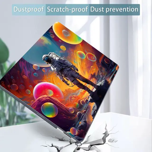 Alt view image 5 of 5 - May Chen Case ONLY Compatible for 2024+ 13.8" Microsoft Surface Laptop 7 Windows PC with ARM CPU and AI-Powered Copilot+, Plastic Hard Shell Case with Keyboard Cover, Astronaut