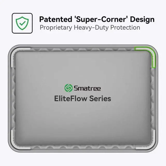 Alt view image 4 of 5 - Smatree EliteFlow Laptop Sleeve Case for 15.6 inch Acer Chromebook 315, for 15.6 inch Acer Aspire 5, Slim Protective Laptop Case with Pocket and Handle, Patented Super-Corner Shock Protection (EF613)