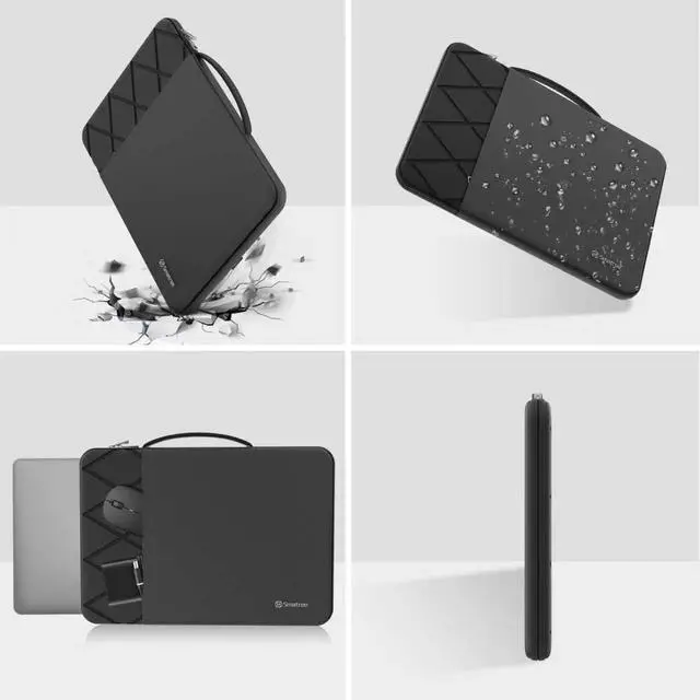 Alt view image 5 of 5 - Smatree EliteFlow Laptop Sleeve Case for 15.6 inch Acer Chromebook 315, for 15.6 inch Acer Aspire 5, Slim Protective Laptop Case with Pocket and Handle, Patented Super-Corner Shock Protection (EF613)