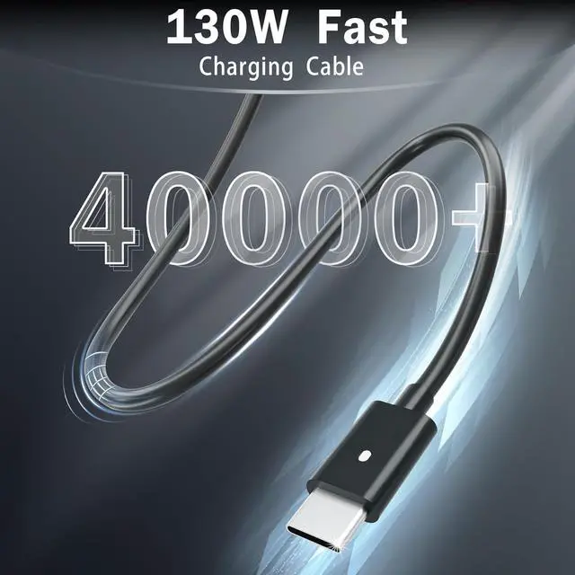 Alt view image 5 of 5 - amguog 130W Laptop Charger Compatible with Dell XPS 15 15 2in1 9575 17 Precision 5530 2in1 5550 5750 3560 3550 3551 Latitude 7410 7310 7210 9410 9510 9575 5420 5520 5510 Power Adapter Type C Tip