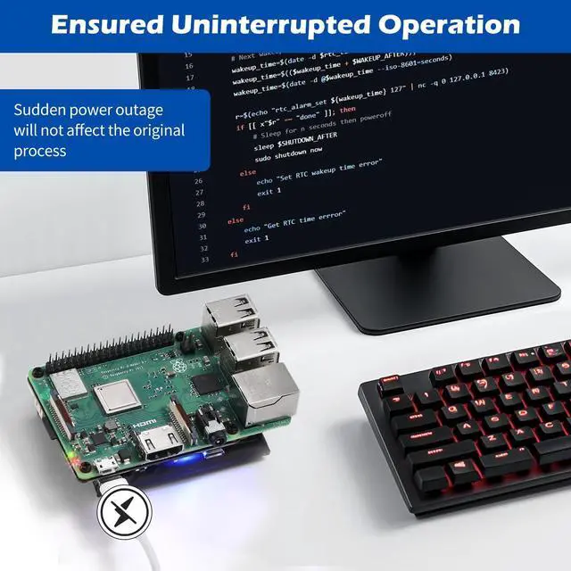 Alt view image 3 of 5 - PiSugar S Plus Portable Pwnagotchi Power Management for Every Raspberry Pi 3B/3B+/4B Model Accessories handhold(Not Include Raspberry Pi)