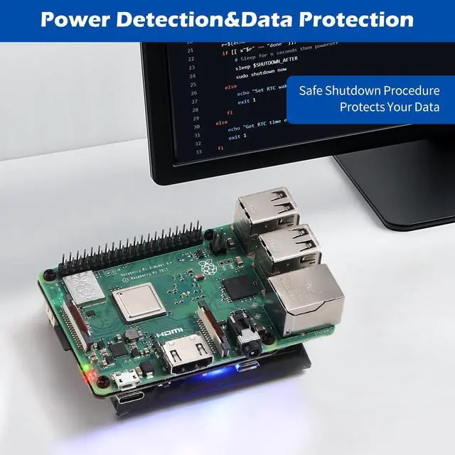 Alt view image 4 of 5 - PiSugar S Plus Portable Pwnagotchi Power Management for Every Raspberry Pi 3B/3B+/4B Model Accessories handhold(Not Include Raspberry Pi)