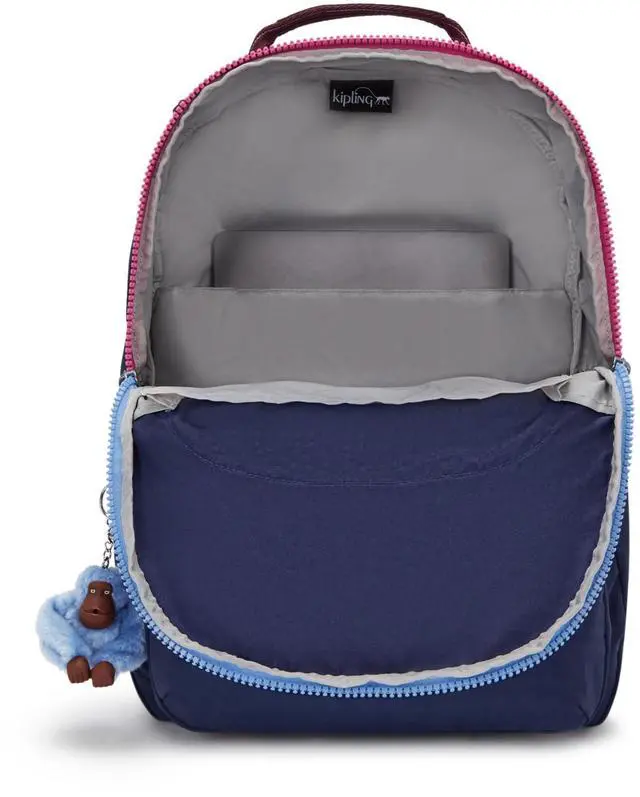 Alt view image 3 of 5 - Kipling Women's Seoul 15" Laptop Backpack, Durable, Roomy with Padded Shoulder Straps, Built-In Protective Sleeve