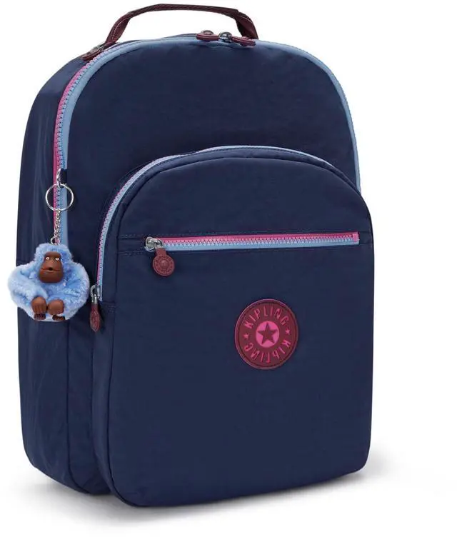 Alt view image 4 of 5 - Kipling Women's Seoul 15" Laptop Backpack, Durable, Roomy with Padded Shoulder Straps, Built-In Protective Sleeve