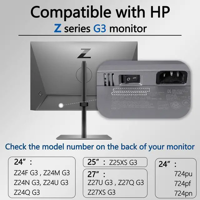 Alt view image 3 of 5 - Z27K G3 Vesa Mount Adapter Compatible with HP Z Serie G3 Monitor(Fit Z24F,Z24M,Z24N,Z24U,Z24Q,Z25XS,Z27K,Z27U,Z27Q,Z27XS,724pu,724pf,724pn)75x75 to 100x100 Wall Mount Bracket