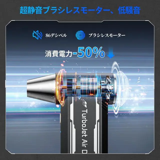 Alt view image 4 of 5 - EXTOLINK L8 Compressed Air Duster 180,000 RPM 4-Speed Electric with TurboJet Mode, 8000mAh Battery & Cleaning Kit, for Desktop, PC, Keyboard, Laptop, Car, Home