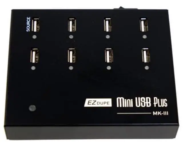 Alt view image 2 of 5 - [New Update Version] EZ DUPE 1 to 7 Mini USB Plus MK III Duplicator - Standalone USB Flash Media Thumb Drive Compact Copier (DM-FU0-8V07B)