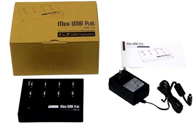 Alt view image 5 of 5 - [New Update Version] EZ DUPE 1 to 7 Mini USB Plus MK III Duplicator - Standalone USB Flash Media Thumb Drive Compact Copier (DM-FU0-8V07B)