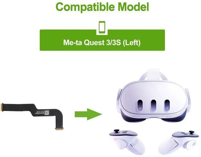 Alt view image 2 of 5 - Power Connection Flex Cable Replacement Repair Part for Meta Oculus Quest 3/3S Power Connection Flex Cable-Left
