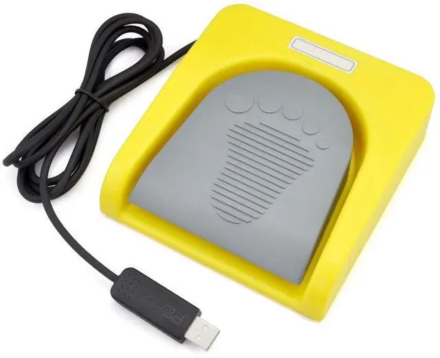 Main image of iKKEGOL USB Single Foot Switch Control One Key Customized Computer Keyboard Action Pedal HID Yellow