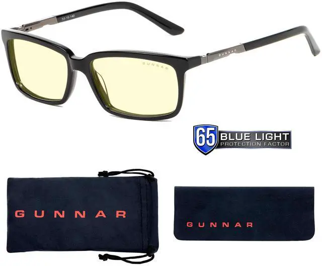 Main image of GUNNAR Reading Glasses/Haus 1.0x Power, Amber Tint - Patented Lens, Reduce Digital Eye Strain, Block 65% of Harmful Blue Light