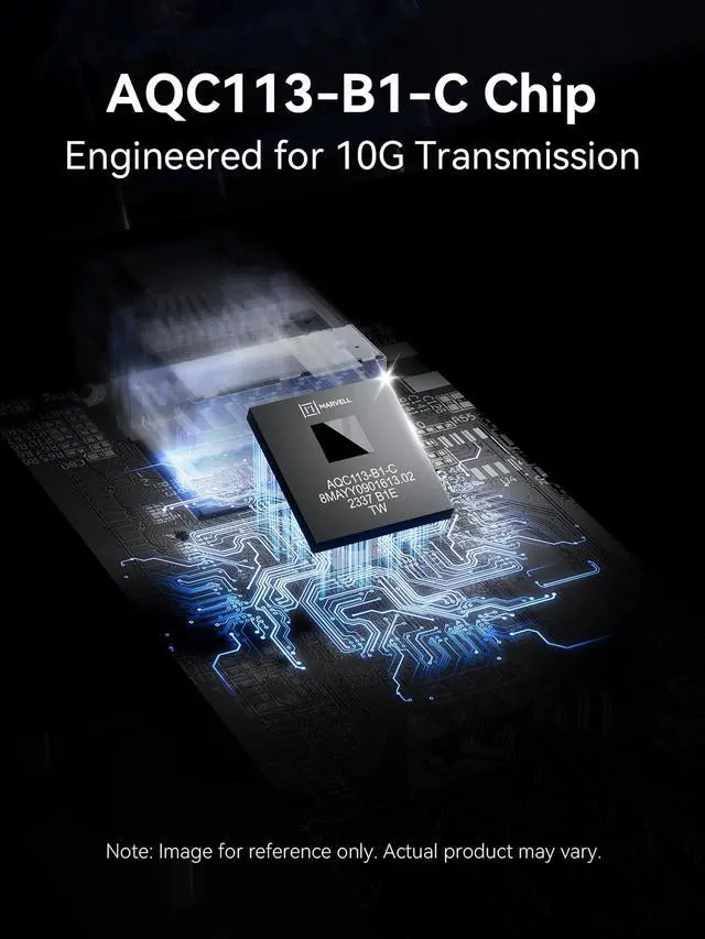 Alt view image 4 of 5 - 10G Ethernet Adapter, USB4 to 10G Base-T Thunderbolt 3/4 Compatible,10GB USB-C Ethernet Adapter,10Gbps RJ45 LAN,Aluminum Alloy Housing,Quiet and Intelligent Fan Temperature Control.