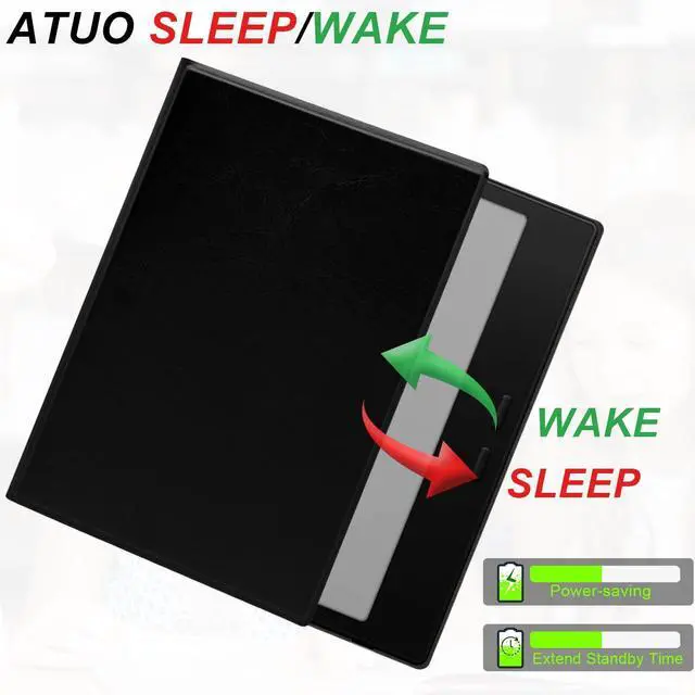 Alt view image 5 of 5 - UMUBUHOMS Magnetic Case for 7" Onyx Boox Go Color 7 (2024/2025 Released) / Boox Go 7 E Ink Tablet Ultra-Thin Lightweight Book Folio Cover with Auto Sleep/Wake Magnetic Closure (Black)