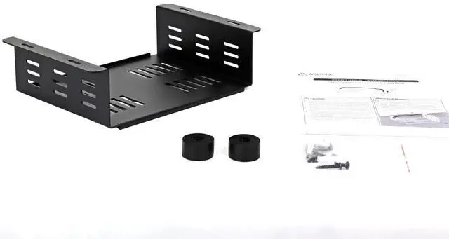 Alt view image 2 of 4 - AEONS Under Desk Computer Mount Laptop PC Mount Wall Mount for Small Form Factor Case Desk Holder Shelf Drawer 10" x 3" x 8"