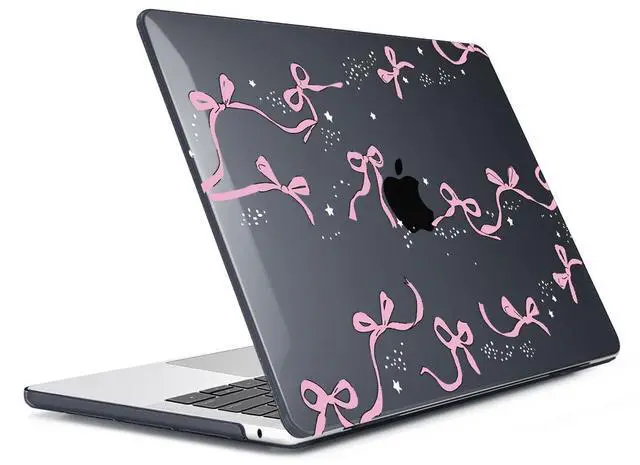 Alt view image 3 of 5 - HOHAIYOO Compatible with MacBook Air 15 inch Case 2025 2024 2023 Release M4 A3241 M3 A3114 M2 A2941 with Liquid Retina Display, Hard Shell Case&Keyboard Cover&Webcam Cover&Screen Protector, Bows-b