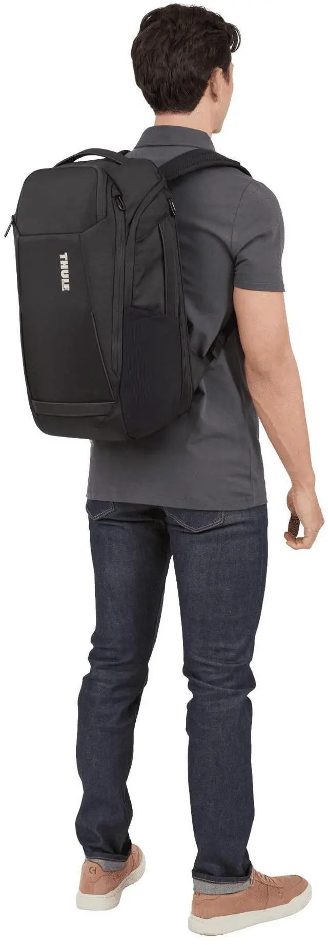 Alt view image 5 of 5 - Thule Accent Laptop Backpack New - Fits MacBook - Hardshell Protective Compartment - Quick Access Front Pocket - Side Zipper Pocket - 100% Recycled Fabric - Hidden Back Pocket