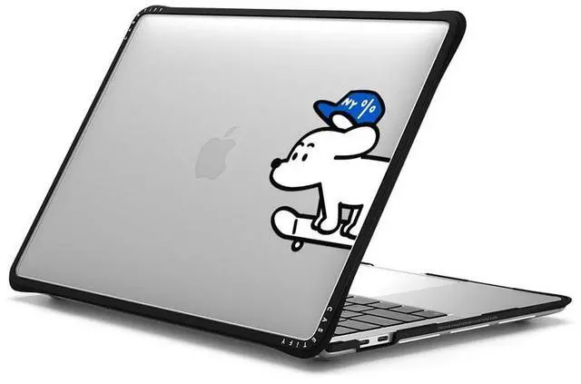 Alt view image 2 of 3 - CASETiFY Impact MacBookPro 13" (M1/M2/Intel) Case [Cushioned Impact Corners/Scratch-Resistant/Anti-Slip Grip] - Skater John (Standard) - Clear Black